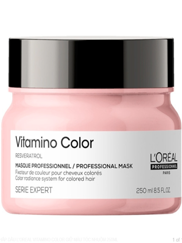 HẤP DẦU GIỮ MÀU TÓC NHUỘM LOREAL VITAMINO COLOR 250ML